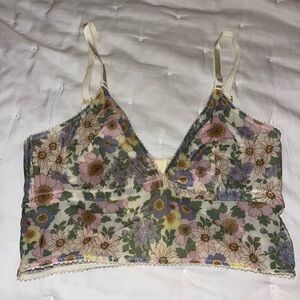 Underprotection Floral Lingerie Bralette
